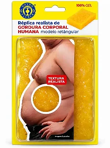 Réplica realista de gordura corporal humana – Modelo retangular