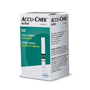 Tiras Accu Chek Active com 50 Unidades Roche