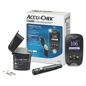 Aparelho De Glicose Kit Accu-Chek Guide Roche