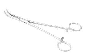 Pinça Kocher Curva 14Cm Aço Inoxidável