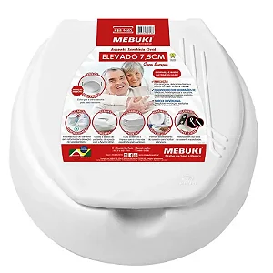 Assento Elevado 7, 5cm Com Tampa Mebuki