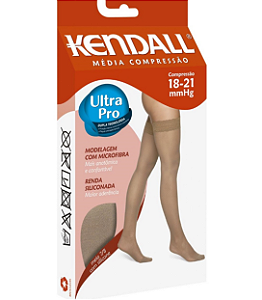 Meia 7/8 Media Compressão Com Silicone Com Ponteira 18-21Mmhg Kendall