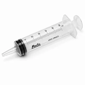 Seringa Descartável 60ml com Bico Cateter Medix