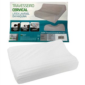 Travesseiro Cervical Lavável Fibrasca