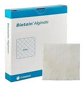 Biatain Ag Curativo De Alginato De Cálcio E Prata Coloplast 3760 - 10X10Cm
