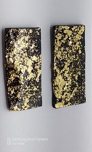 Brincos Noite Dourada - Retangular