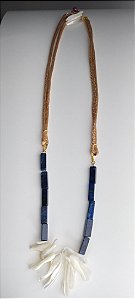 Colar Madreperola e Lapislazuli
