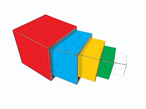 Cubo de Encaixe com 5 peças