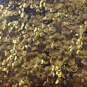 Lantejoulas - Dourado A7 - Tamanho 5 - 500 g