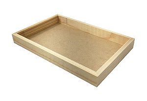 Bandeja Pinus Simples 30x15x5 Decoração