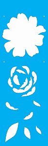 Stencil Para Pintura 10X30 – Flor Camélia I – OPA1793 - 50%