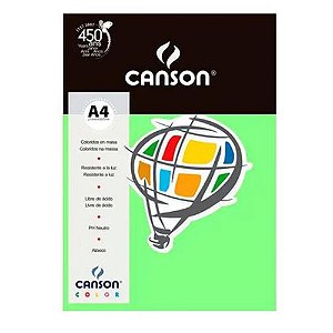 Papel Canson Color A4 180 g/m² - Verde Maça