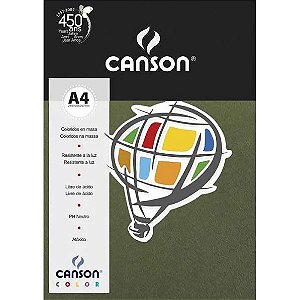 Papel Color A4 180 G/m² Verde Safari 10 Folhas - Canson