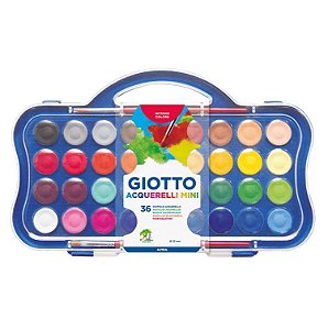 Aquarela 36 Cores Mini Pastilha 23mm - Giotto