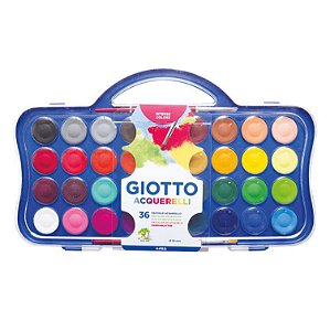 Aquarela 36 Cores Pastilha 30mm - Giotto