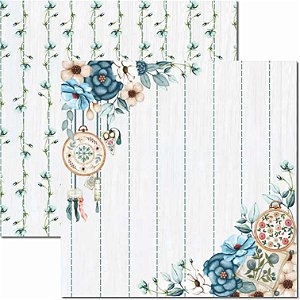 Papel para Scrapbook Arte Fácil Dupla Face - SC-716 Bordados 4