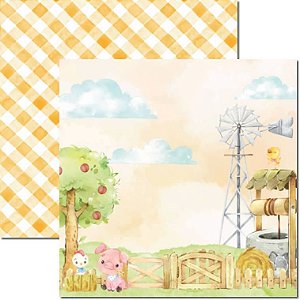 Papel para Scrapbook Arte Fácil Dupla Face - SC-678 Farm House Baby 2