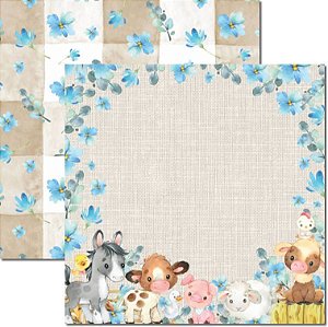 Papel para Scrapbook Arte Fácil Dupla Face - SC-682 Farm House Baby 6