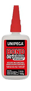 Cola Tipo Super Bonder Unipega 007 20 g - Caixa Com 10 Unid