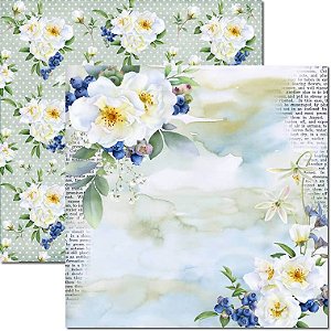 Papel para Scrapbook Arte Fácil Dupla Face - SC-723 BlueBerry 1