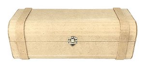 Caixa Articulada MDF Com Cinto Porta Vinho 34x12x12 cm
