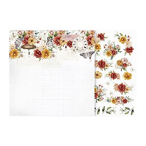 Papel Scrapbook 180 gr - Decore Crafts - Tempo de Viver Florescer - 0291
