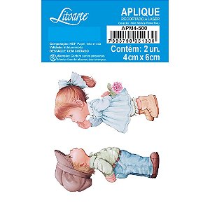 Aplique em Papel e MDF - Coleção Mon Monde Rose Bleu APM4-500