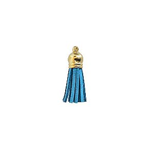 Pingente Tassel De Camurça 3 cm MF-46 Azul 12 Un - KIT