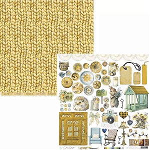 Papel Para Scrapbooking - Coleção Cozy - COZ03 - 240g Carina Sartor