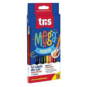 Lápis De Cor Mega Soft Aquarelável 614984 Tris