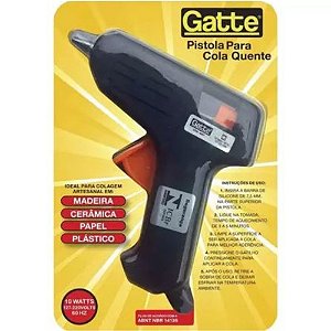 Pistola de Cola Quente Pequeno Gatte Bastão 7mm 10W Bivolt