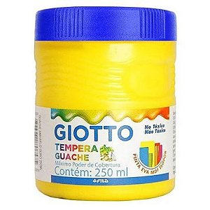Tinta Tempera Guache Amarelo 250ml - Giotto