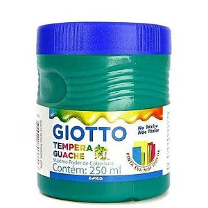 Tinta Guache Giotto Tempera Cor Verde Bandeira 250ml