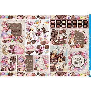 Papel para Decoupage - Coleção Chocolates PD-1093