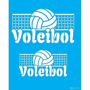 Stencil 20X25 - Esporte Voleibol - OPA 3518