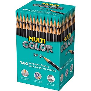 Lápis Preto Multicolor Sextavado Faber Castell Nº 2