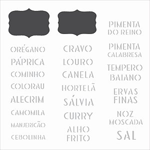 Stencil 14×14 Simples – Tag Temperos – OPA 2340