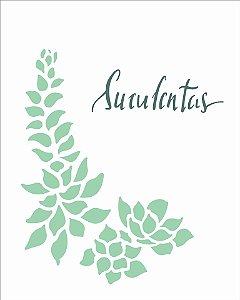 Stencil 20×25 Simples – Plantas Suculenta II – OPA 2514