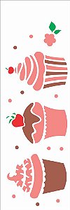 Stencil 10×30 Simples – Doces Cupcakes – OPA 1866