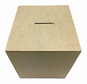 Caixa Cubo Cofre G MDF Liso 14x14x14 cm Promoção Exclusivo