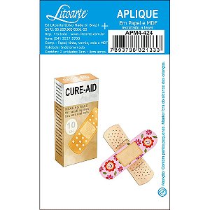 APM4-424 Aplique Litoarte Em Papel E MDF - Curativos, Farmácia, Medicamentos