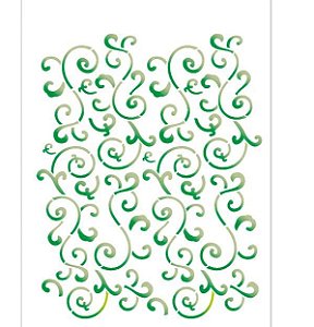 Stencil 15X20 Simples – Estamparia Arabesco Folha – OPA 1063