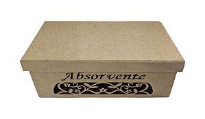 Caixa Porta Absorvente Arabesco Laser 21x10x08 1119