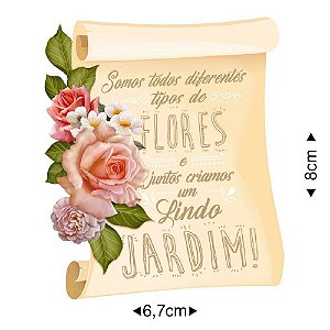 Topper de Bolo Floral Topo Personalizado Flores 18 Anos