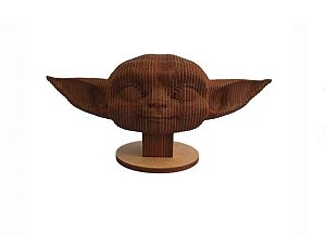 Mestre Yoda Baby 3D a Laser Em MDF 100% Qualidade Decoração