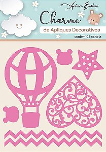 Charme Apliques Acrílico Decorativos Elementos Baby Rosa