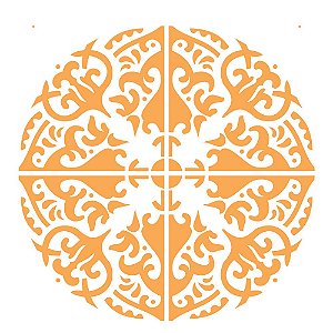 Stencil 30,5×30,5 Simples – Mandala III Camada II – OPA 2300