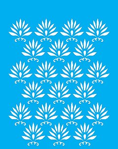 Stencil 20X25 Simples Estamparia Tropical  - Opa 1773