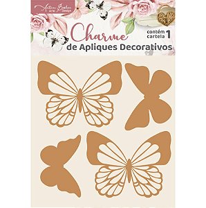 CHARME DE APLIQUES  - BORBOLETAS II - MDF - 2101-35