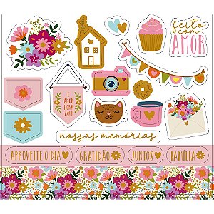 Apliques Recortados Em Papel - Dias Melhores - LDCH-009 - Die Cuts